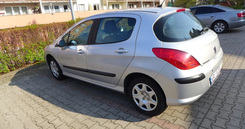 Peugeot 308 cena 16800 przebieg: 93700, rok produkcji 2010 z Gdynia małe 79